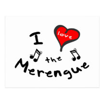 the Merengue Gifts - I Heart the Merengue Post Cards