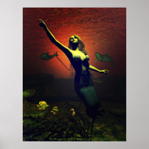 The Mermaid Poster By Michelle Wilder