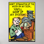 The Mess On My Desk Poster