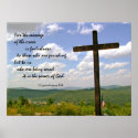 The Message of the Cross, Christian Poster posters