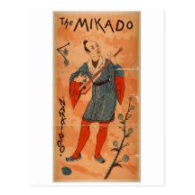 The MIKADO, 'Nankipoo' Retro Theatre Postcard