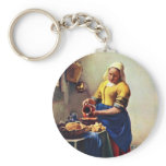 The Milkmaid [1]. By Johannes Vermeer keychains
