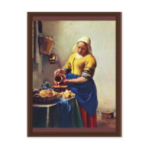 The Milkmaid [1]. By Johannes Vermeer Postcard