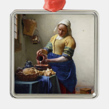 The Milkmaid, c.1658-60 (oil on canvas) Ornaments