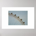 The Millenium Wheel at dusk posters