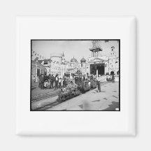 The Miniature Railway, Coney Island, N.Y.  c1905 Fridge Magnet
