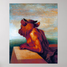 The Minotaur by George Frederick Watts Posters