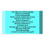 The Miracle of Friendship Business Cards