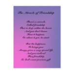 The Miracle of Friendship poem Postcard