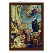 The Miracle Of St. Francis Xavier By Rubens Peter Cards