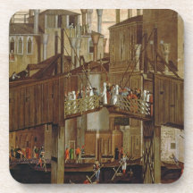 The Miracle of the Relic of the Holy Cross, detail Drink Coasters