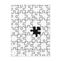 The Missing Puzzle Piece Background Template Post Card