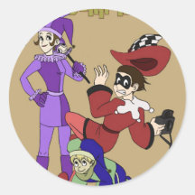 The Modern Riddlers Round Stickers