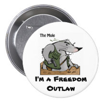 The Mole Outlaw Round Pin