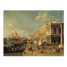The Molo and the Zecca, Venice (oil on canvas) Post Card