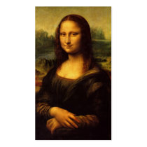 The Mona Lisa by Leonardo Da Vinci c. 1503-1505 Business Card Templates