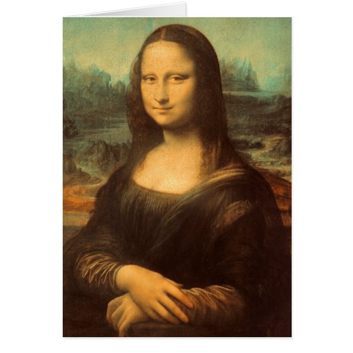 The Mona Lisa by Leonardo da Vinci Greeting Card