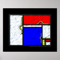 The Mondrian caterpillars Posters
