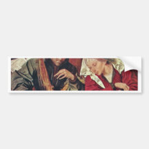 The Money Changer And His Wife By Reymerswaele Mar Bumper Stickers