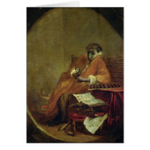 The Monkey Antiquarian, 1740 Card