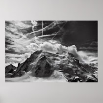 The Mont Blanc du Tacul seen from the Aiguille du Poster