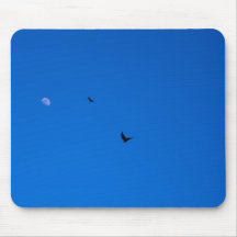 The Moon by Day Mouse Pads
