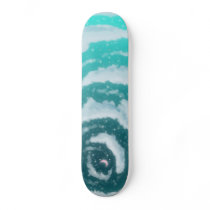 The Moon in the Cyan Sky Skateboard