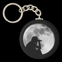 The Moon is full tonight once more keychains