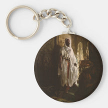 The Moorish Chief African Art Key Chain