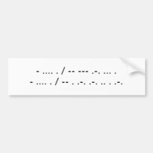 The Morse the Merrier Bumper Stickers