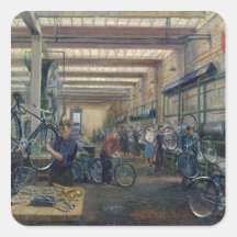 The Moscow Cycle Works, c.1930 Square Sticker