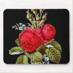 The Moss Rose - Vintage Fine Art mousepads