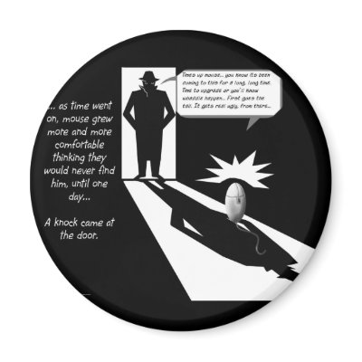 The Mouse Gets it Refrigerator Magnet by joniwarden