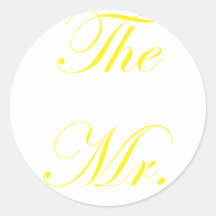 The Mr Round Sticker