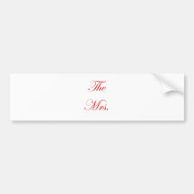 The Mrs Bumper Sticker
