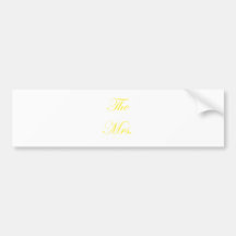 The Mrs Bumper Sticker