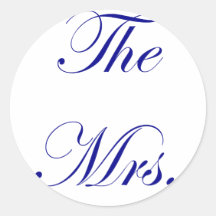 The Mrs Round Sticker