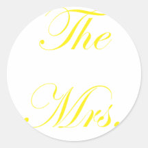 The Mrs Round Stickers