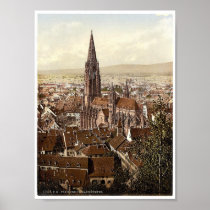 The Munster, Freiburg, Baden, Germany magnificent Print
