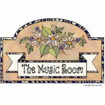 "The Music Room" - Decorative Sign Cut Outs
