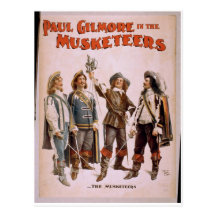 The Musketeers, 'Paul Gilmore' Retro Theatre Postcard