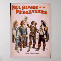 The Musketeers, 'Paul Gilmore' Retro Theatre Posters