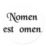 The name is the sign. stickers