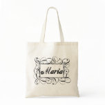 The name Maria in black inside stylish frame Bag