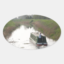 THE NARROW BOAT OVAL STICKER