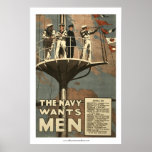 The Navy Wants Men posters