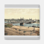 The Neckar Bridge, Mannheim, Baden, Germany magnif Magnet