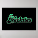 The Neckties Logo Poster - Green posters