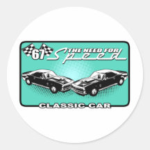 The Need For Speed Round Stickers