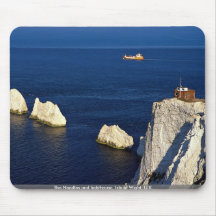 The Needles and lighthouse, Isle of Wight, U.K. Mousepads